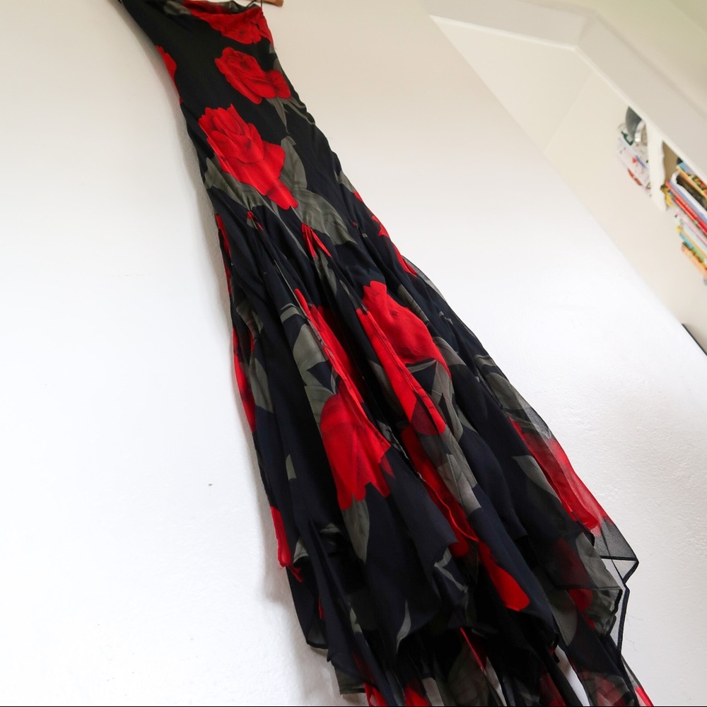 Floral Silk Dress